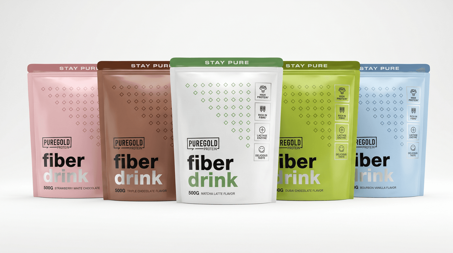 Pure Gold Fiber Drink flavors